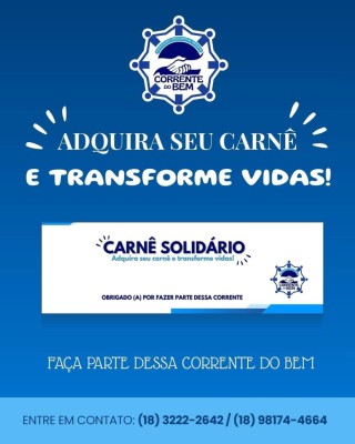 Carnê Solidário Corrente do Bem